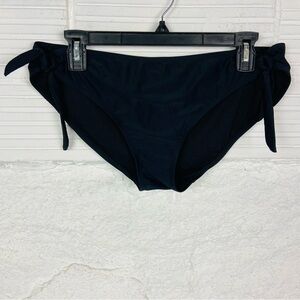 Takiti Black Bikini Bottom with Side Ties size large
